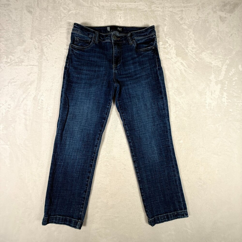 Kut from the Kloth Jeans Women Size 4 Blue Skinny Cotton Blend Stretch W29 L23